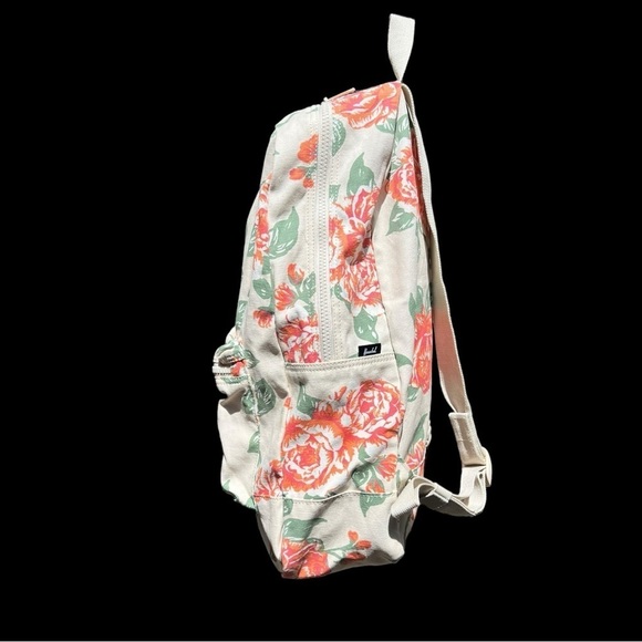 🌻NEW Hershel Vintage Rose Washed Cotton Fabric Daypack Backpack - Picture 4 of 10